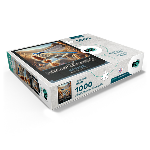 Nevada, Vivid Dancer Damselfly: State Insects Series 1000 Jigsaw Puzzle box view1