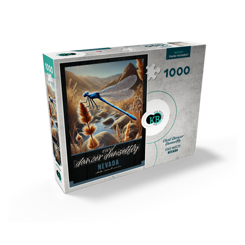 Nevada, Vivid Dancer Damselfly: State Insects Series 1000 Jigsaw Puzzle box view2