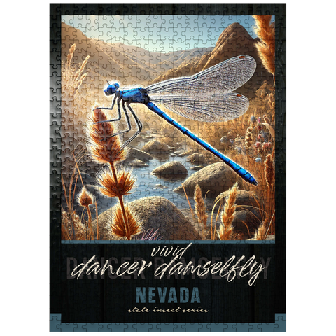 puzzleplate Nevada, Vivid Dancer Damselfly: State Insects Series 500 Jigsaw Puzzle