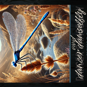 Nevada, Vivid Dancer Damselfly: State Insects Series 500 Jigsaw Puzzle 3D Modell