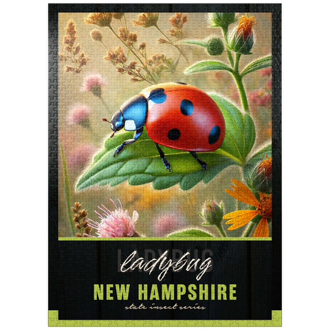 puzzleplate New Hampshire, Ladybug: State Insects Series 1000 Jigsaw Puzzle