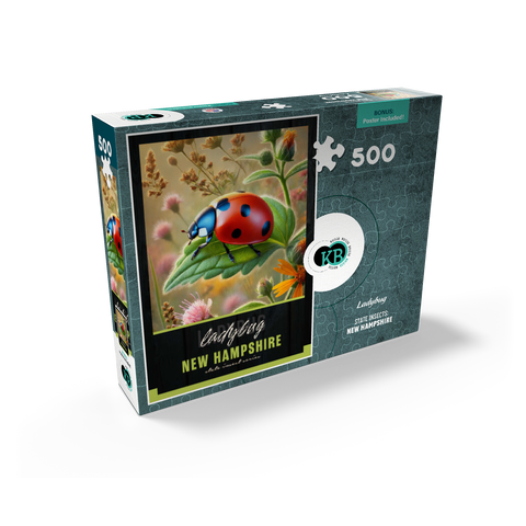 New Hampshire, Ladybug: State Insects Series 500 Jigsaw Puzzle box view2