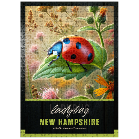 puzzleplate New Hampshire, Ladybug: State Insects Series 500 Jigsaw Puzzle