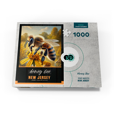 New Jersey, Honey Bee: State Insects Series 1000 Jigsaw Puzzle box view3