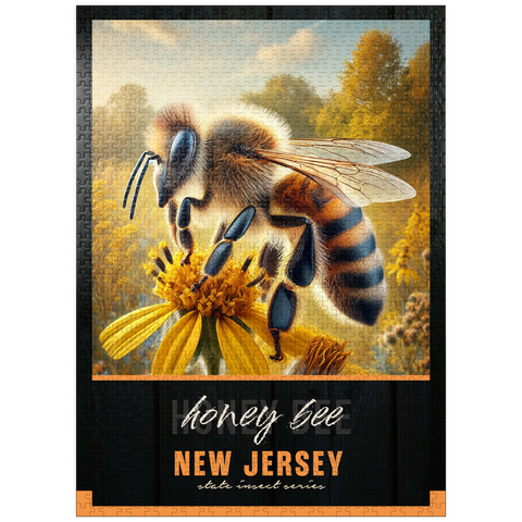puzzleplate New Jersey, Honey Bee: State Insects Series 1000 Jigsaw Puzzle