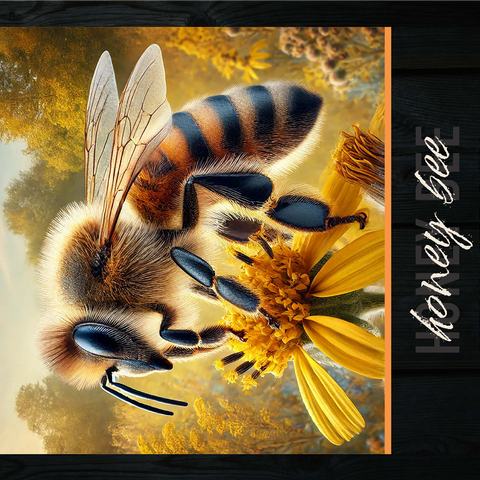 New Jersey, Honey Bee: State Insects Series 1000 Jigsaw Puzzle 3D Modell
