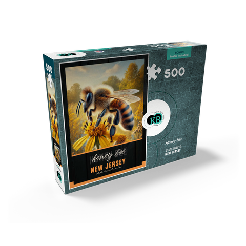 New Jersey, Honey Bee: State Insects Series 500 Jigsaw Puzzle box view2
