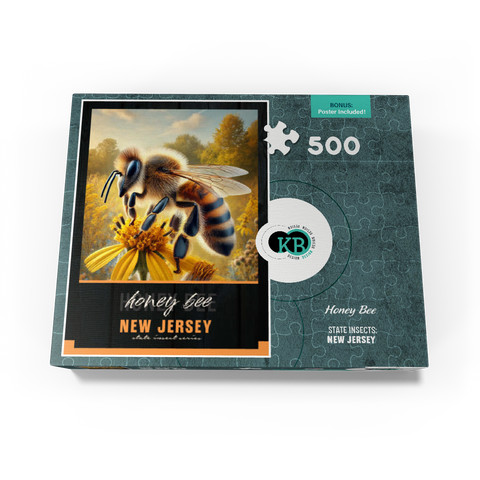 New Jersey, Honey Bee: State Insects Series 500 Jigsaw Puzzle box view3