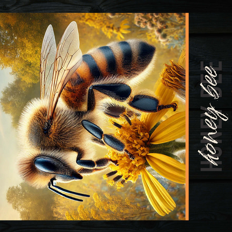 New Jersey, Honey Bee: State Insects Series 500 Jigsaw Puzzle 3D Modell