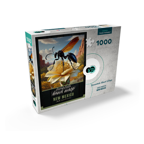 New Mexico, Tarantula Hawk Wasp: State Insects Series 1000 Jigsaw Puzzle box view2