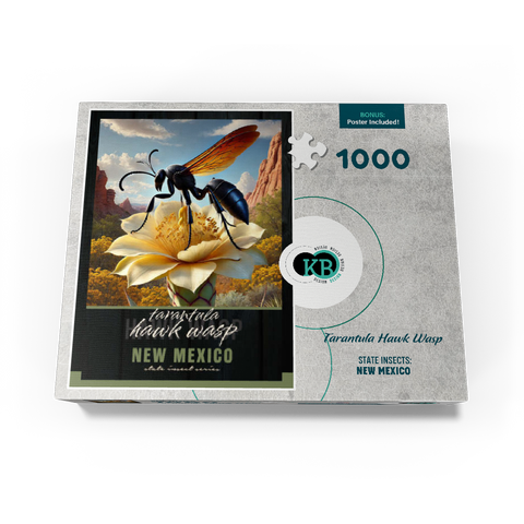 New Mexico, Tarantula Hawk Wasp: State Insects Series 1000 Jigsaw Puzzle box view3