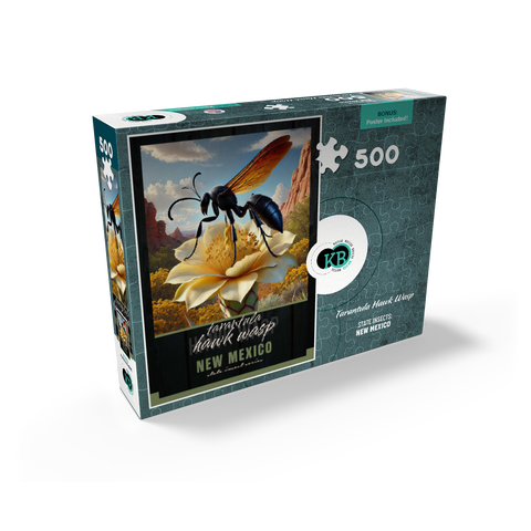 New Mexico, Tarantula Hawk Wasp: State Insects Series 500 Jigsaw Puzzle box view2