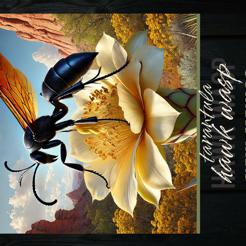 New Mexico, Tarantula Hawk Wasp: State Insects Series 500 Jigsaw Puzzle 3D Modell
