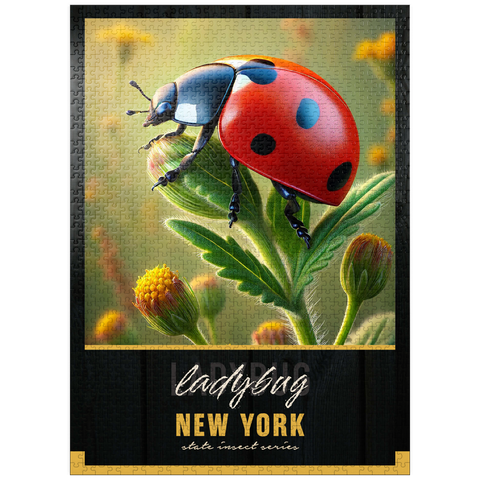 puzzleplate New York, Ladybug: State Insects Series 1000 Jigsaw Puzzle