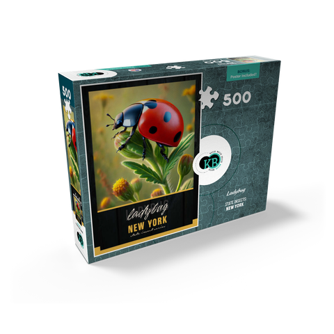 New York, Ladybug: State Insects Series 500 Jigsaw Puzzle box view2