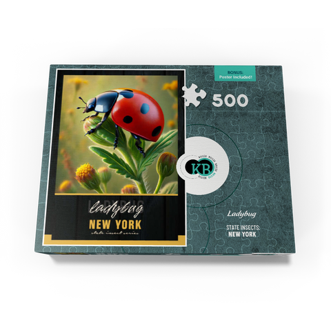 New York, Ladybug: State Insects Series 500 Jigsaw Puzzle box view3