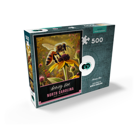 North Carolina, Honey Bee: State Insects Series 500 Jigsaw Puzzle box view2