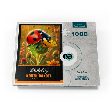 North Dakota, Ladybug: State Insects Series 1000 Jigsaw Puzzle box view3