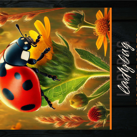 North Dakota, Ladybug: State Insects Series 1000 Jigsaw Puzzle 3D Modell