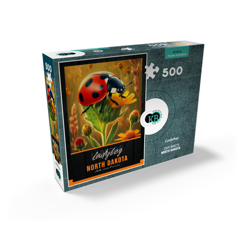 North Dakota, Ladybug: State Insects Series 500 Jigsaw Puzzle box view2