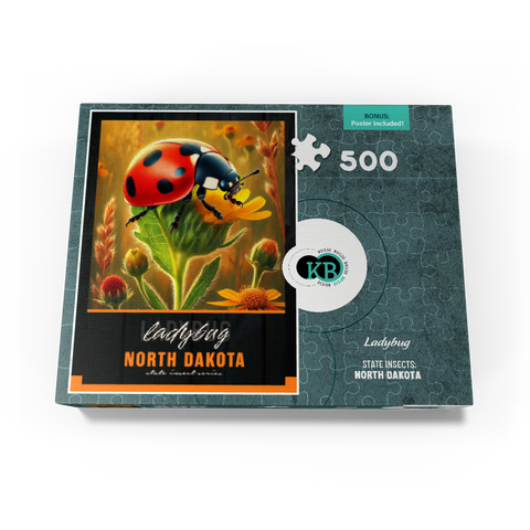 North Dakota, Ladybug: State Insects Series 500 Jigsaw Puzzle box view3