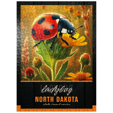 puzzleplate North Dakota, Ladybug: State Insects Series 500 Jigsaw Puzzle