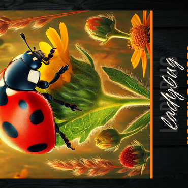North Dakota, Ladybug: State Insects Series 500 Jigsaw Puzzle 3D Modell