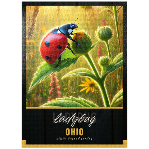 puzzleplate Ohio, Ladybug: State Insects Series 1000 Jigsaw Puzzle