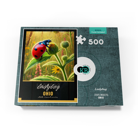 Ohio, Ladybug: State Insects Series 500 Jigsaw Puzzle box view3