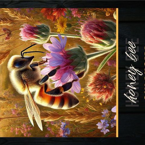 Oklahoma, Honey Bee: State Insects Series 1000 Jigsaw Puzzle 3D Modell