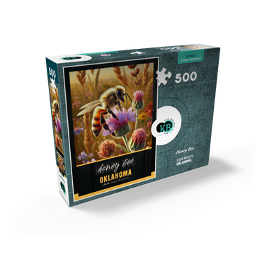 Oklahoma, Honey Bee: State Insects Series 500 Jigsaw Puzzle box view2