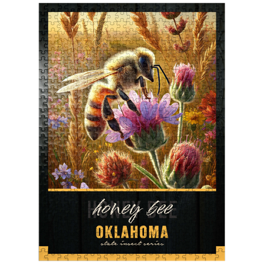 puzzleplate Oklahoma, Honey Bee: State Insects Series 500 Jigsaw Puzzle