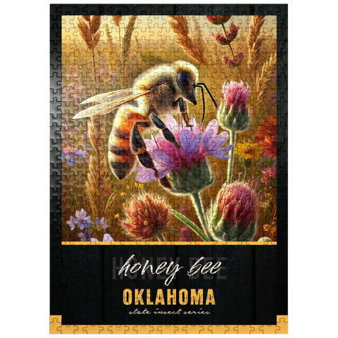 puzzleplate Oklahoma, Honey Bee: State Insects Series 500 Jigsaw Puzzle
