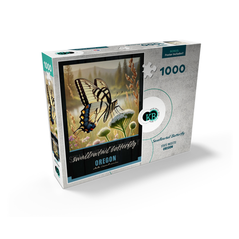 Oregon, Swallowtail Butterfly: State Insects Series 1000 Jigsaw Puzzle box view2