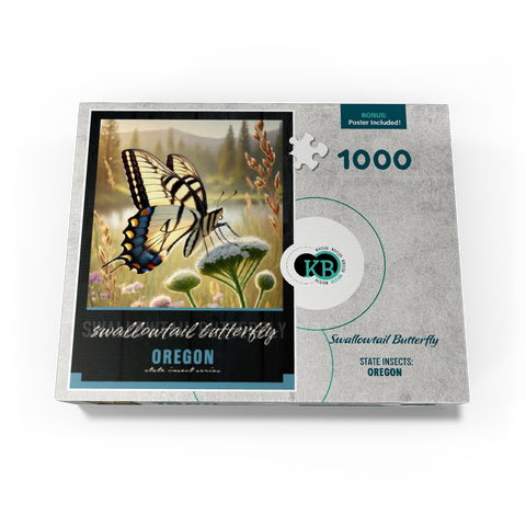 Oregon, Swallowtail Butterfly: State Insects Series 1000 Jigsaw Puzzle box view3