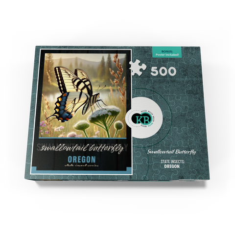 Oregon, Swallowtail Butterfly: State Insects Series 500 Jigsaw Puzzle box view3