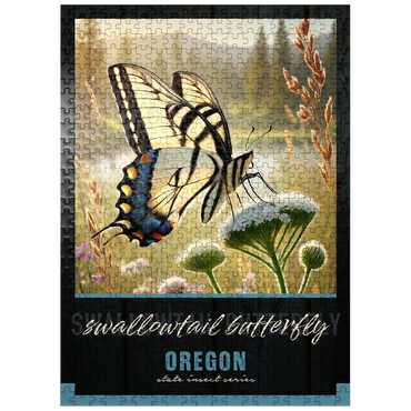 puzzleplate Oregon, Swallowtail Butterfly: State Insects Series 500 Jigsaw Puzzle