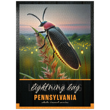puzzleplate Pennsylvania, Lightning Bug: State Insects Series 1000 Jigsaw Puzzle