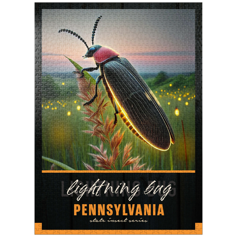 puzzleplate Pennsylvania, Lightning Bug: State Insects Series 1000 Jigsaw Puzzle