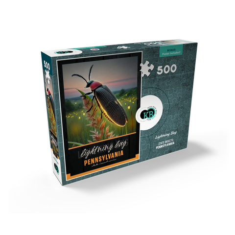 Pennsylvania, Lightning Bug: State Insects Series 500 Jigsaw Puzzle box view2