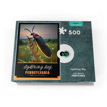 Pennsylvania, Lightning Bug: State Insects Series 500 Jigsaw Puzzle box view3