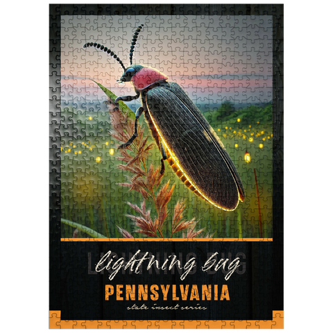 puzzleplate Pennsylvania, Lightning Bug: State Insects Series 500 Jigsaw Puzzle