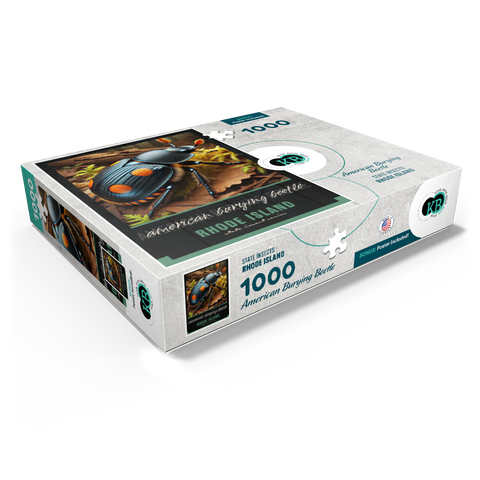 Rhode Island, American Burying Beetle: State Insects Series 1000 Jigsaw Puzzle box view1