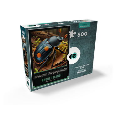 Rhode Island, American Burying Beetle: State Insects Series 500 Jigsaw Puzzle box view2