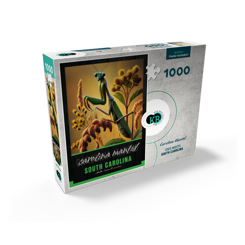 South Carolina, Carolina Mantid: State Insects Series 1000 Jigsaw Puzzle box view2
