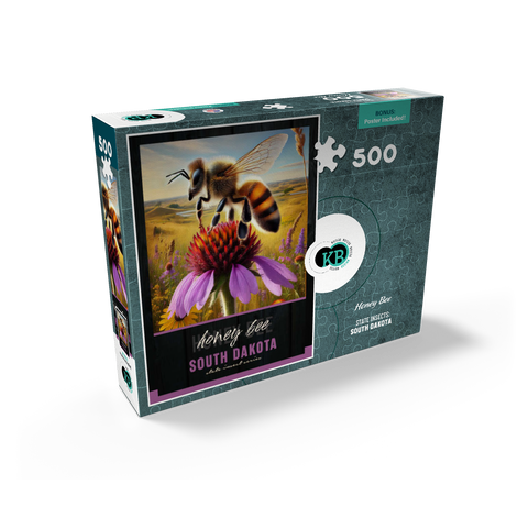 South Dakota, Honey Bee: State Insects Series 500 Jigsaw Puzzle box view2