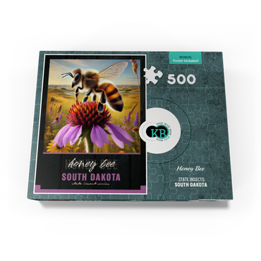 South Dakota, Honey Bee: State Insects Series 500 Jigsaw Puzzle box view3
