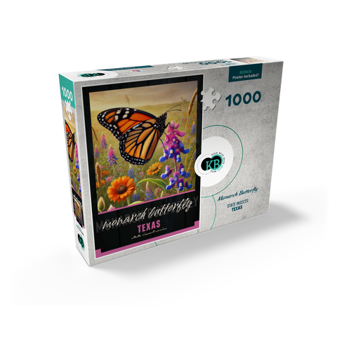 Texas, Monarch Butterfly: State Insects Series 1000 Jigsaw Puzzle box view2