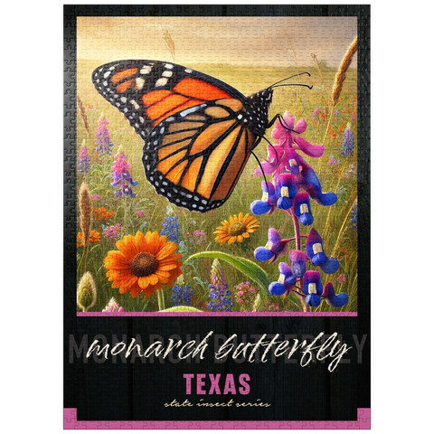 puzzleplate Texas, Monarch Butterfly: State Insects Series 1000 Jigsaw Puzzle