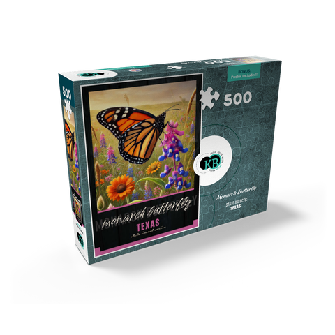 Texas, Monarch Butterfly: State Insects Series 500 Jigsaw Puzzle box view2